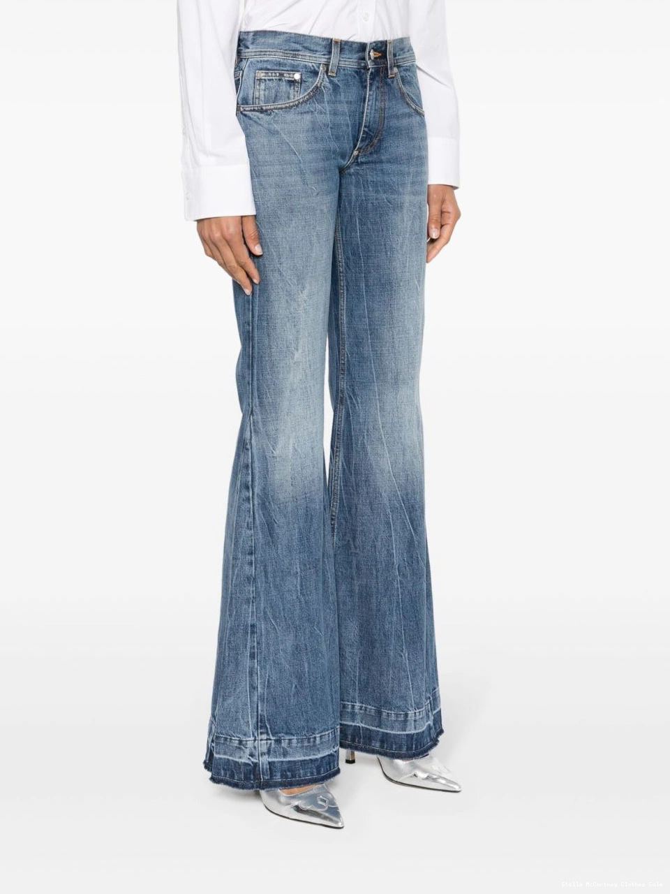 Cheap Stella McCartney flared Women mid-rise jeans 0803